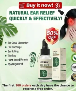 cosmetic ear care solution