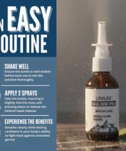 LOVILDS iodine nasal spray bottle