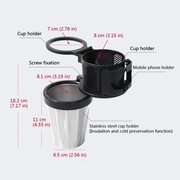 Multifunctional Vehicle-Mounted Cup Holder - Image 4