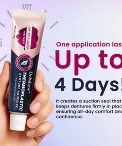 Strong hold denture adhesive strips